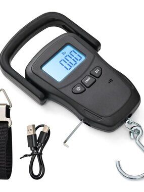 Digital Fish Scale 110 lb with Tape Measure